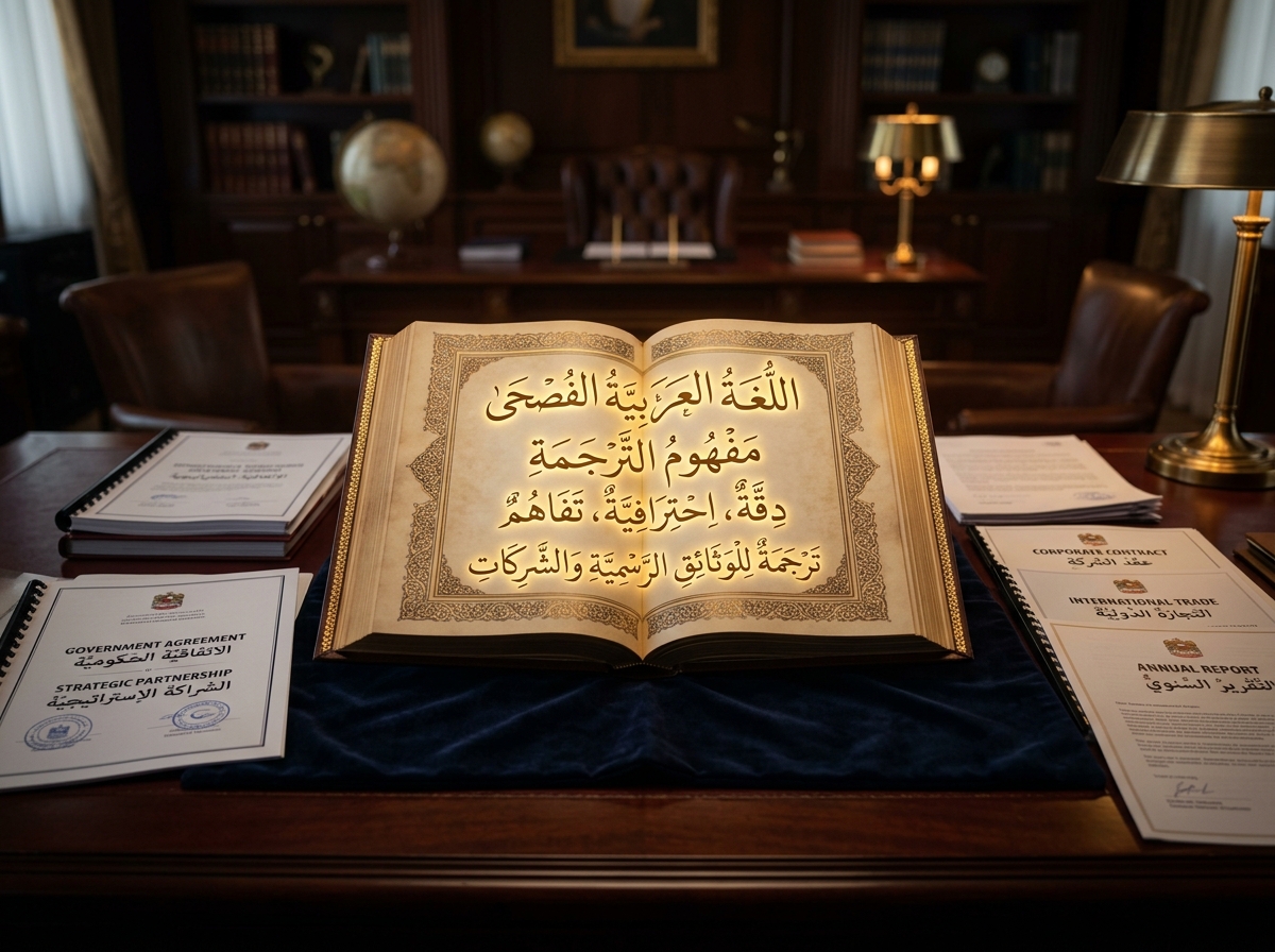 Modern Standard Arabic Translation